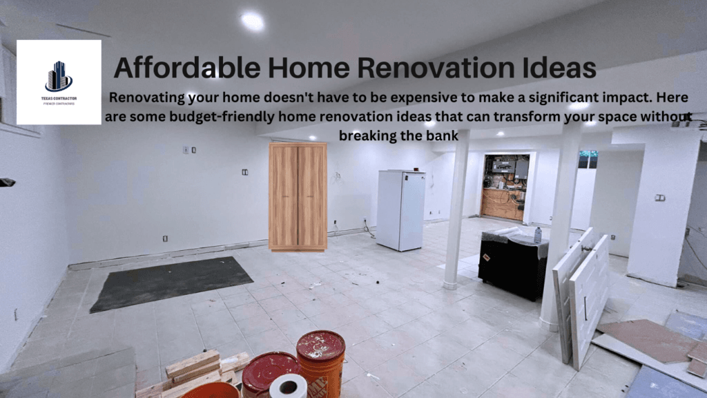 Affordable home renovation ideas