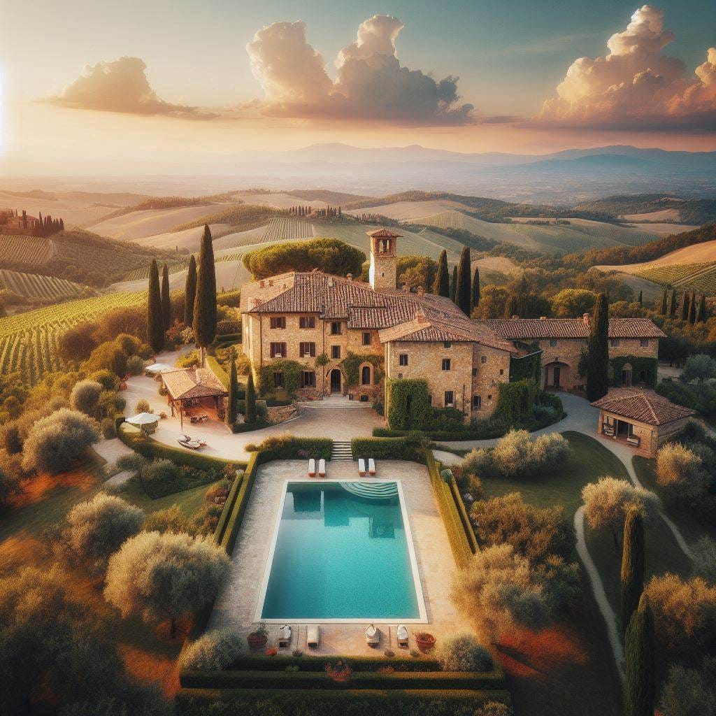 luxury villas italy le collectionist for Villa Maria in Tuscany